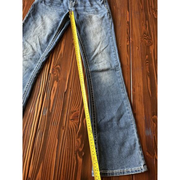 Rodeo Girl By Lis Girls Jeans Size 14 Boot Cut Style Western Flair - Picture 4 of 10